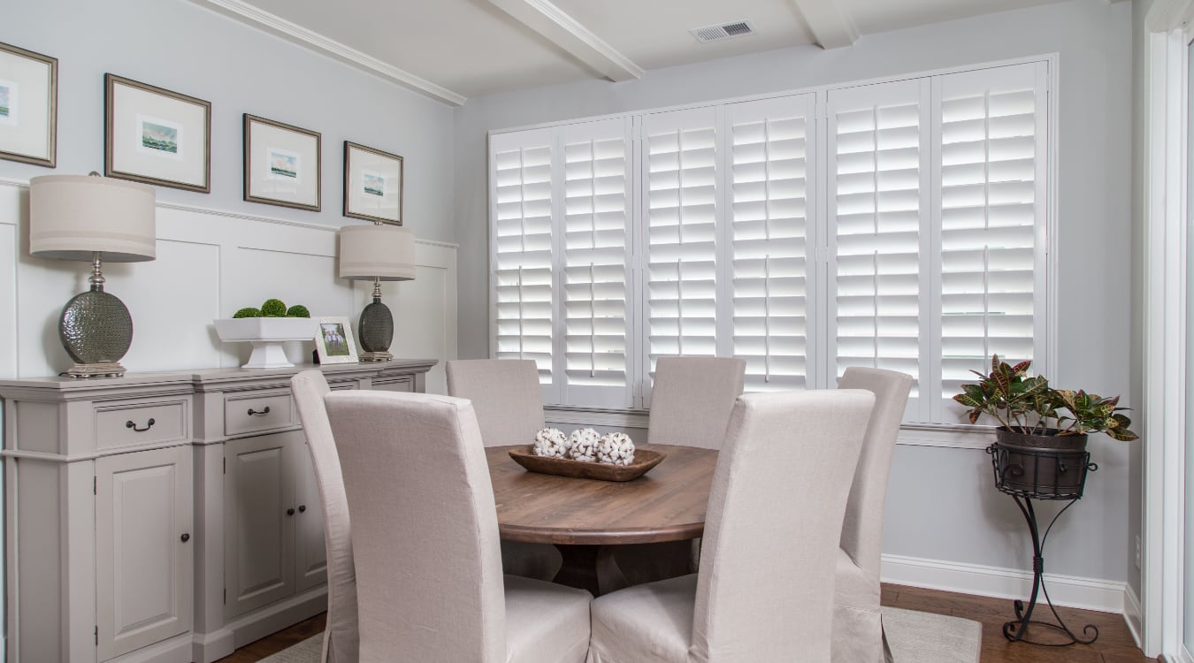 shutters in Boston living room